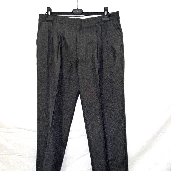 Vintage Christian Dior - Cropped Grey Pleated Trouser Men's 36R - 80% OFF SALE! - Picture 2 of 8